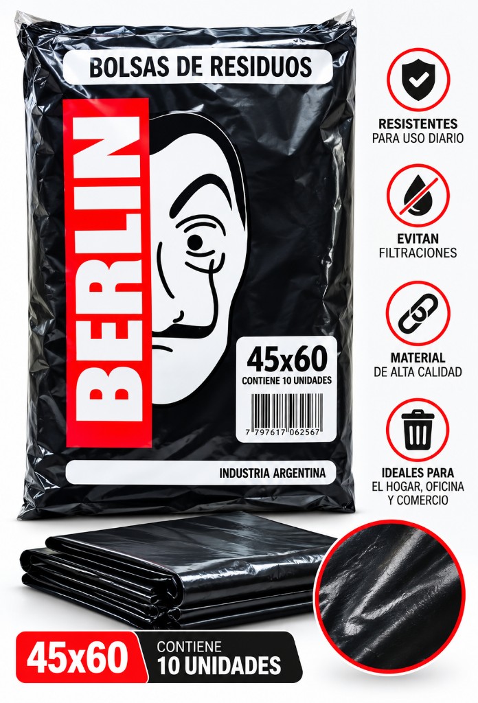 Bolsas residuos Berlín 45x60 10uni