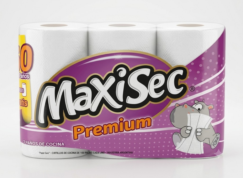 Rollo de cocina Maxisec 3x120 paños