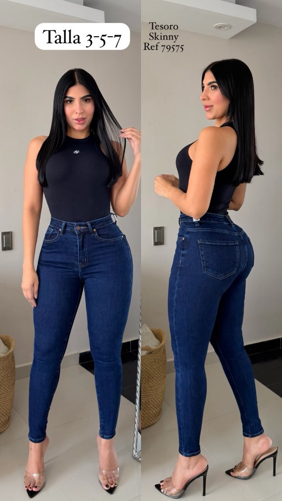 Tesoro Skinny azul