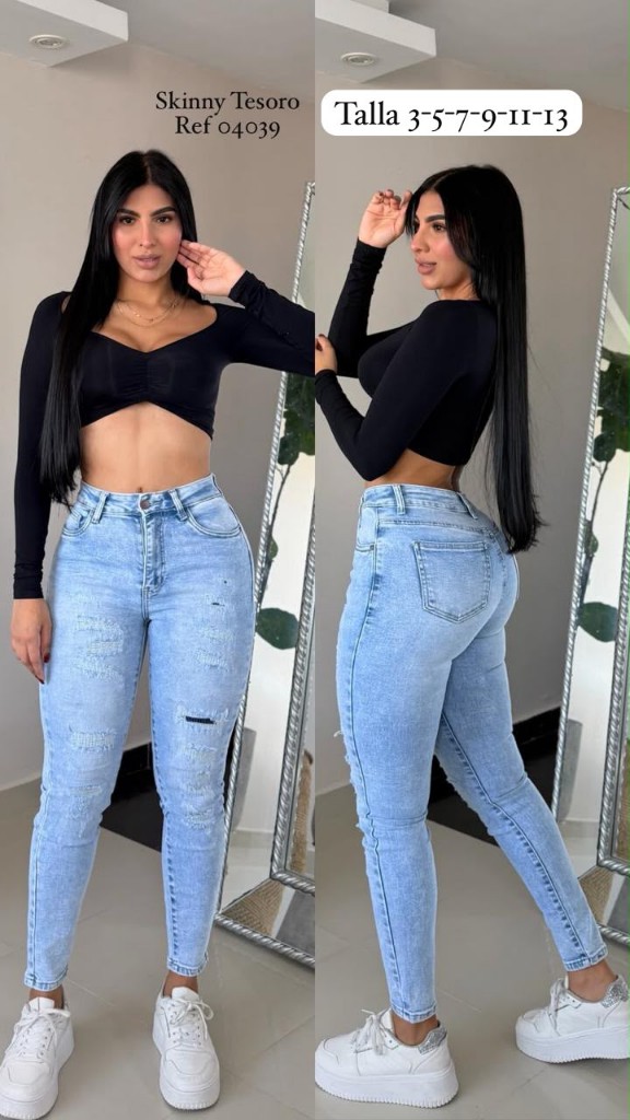 Skinny Tesoro jeans claros
