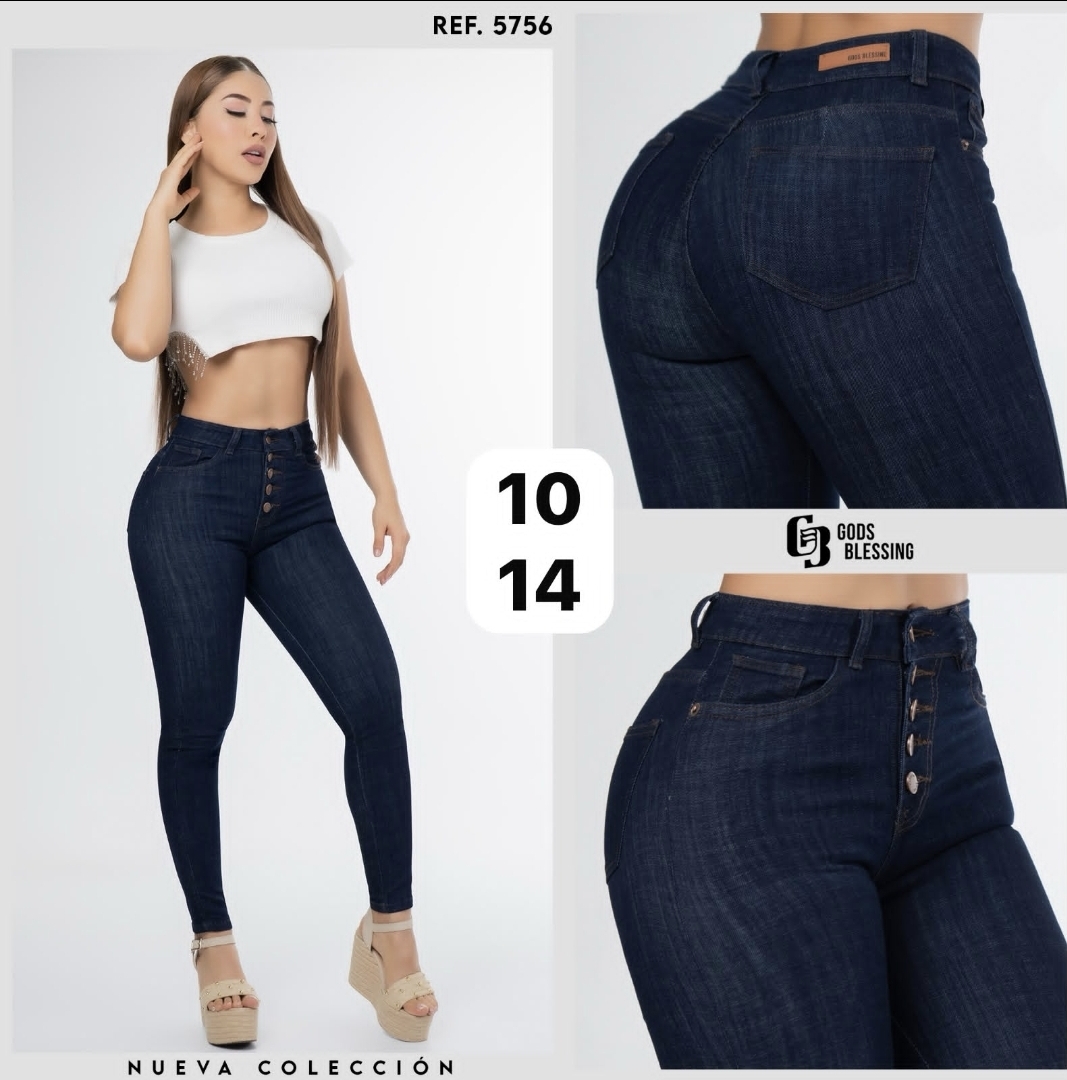 Jean mujer tiro alto ref. 5756 talla 10/14