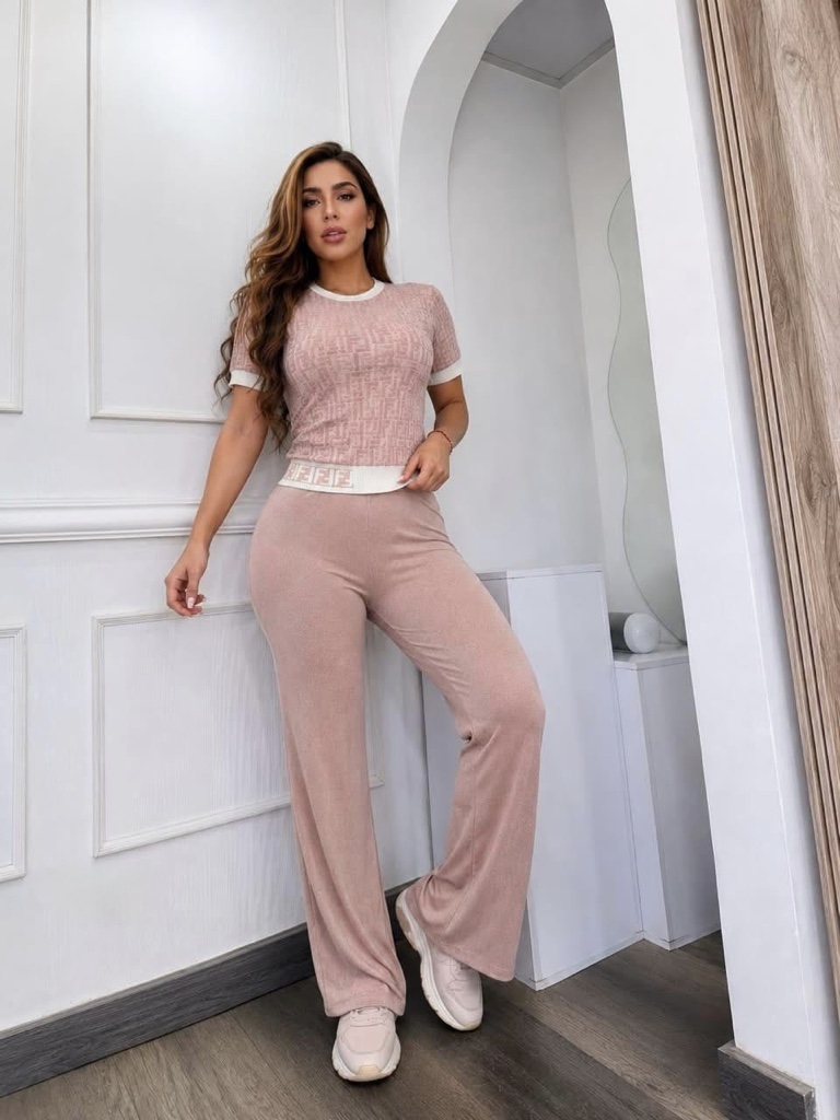 Fendi Pink Knit Set
