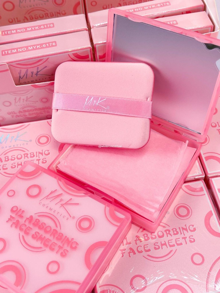 MiK Oil Absorbing Face Sheets rosadas