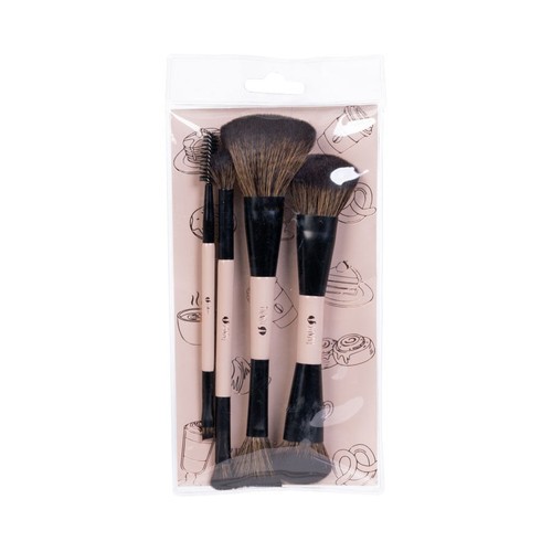 Set brochas maquillaje browm