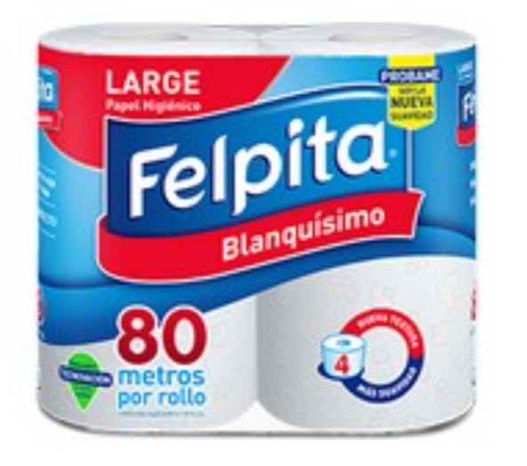 Felpita Blancisimo papel higienico