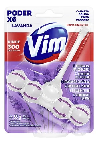 Vim Lavanda canasta inodoro