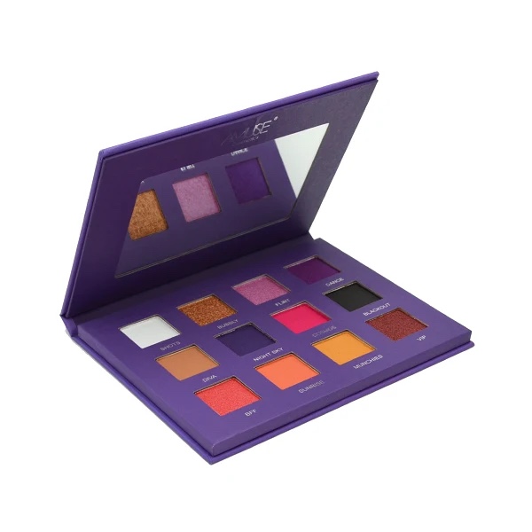 Paleta de sombras morada