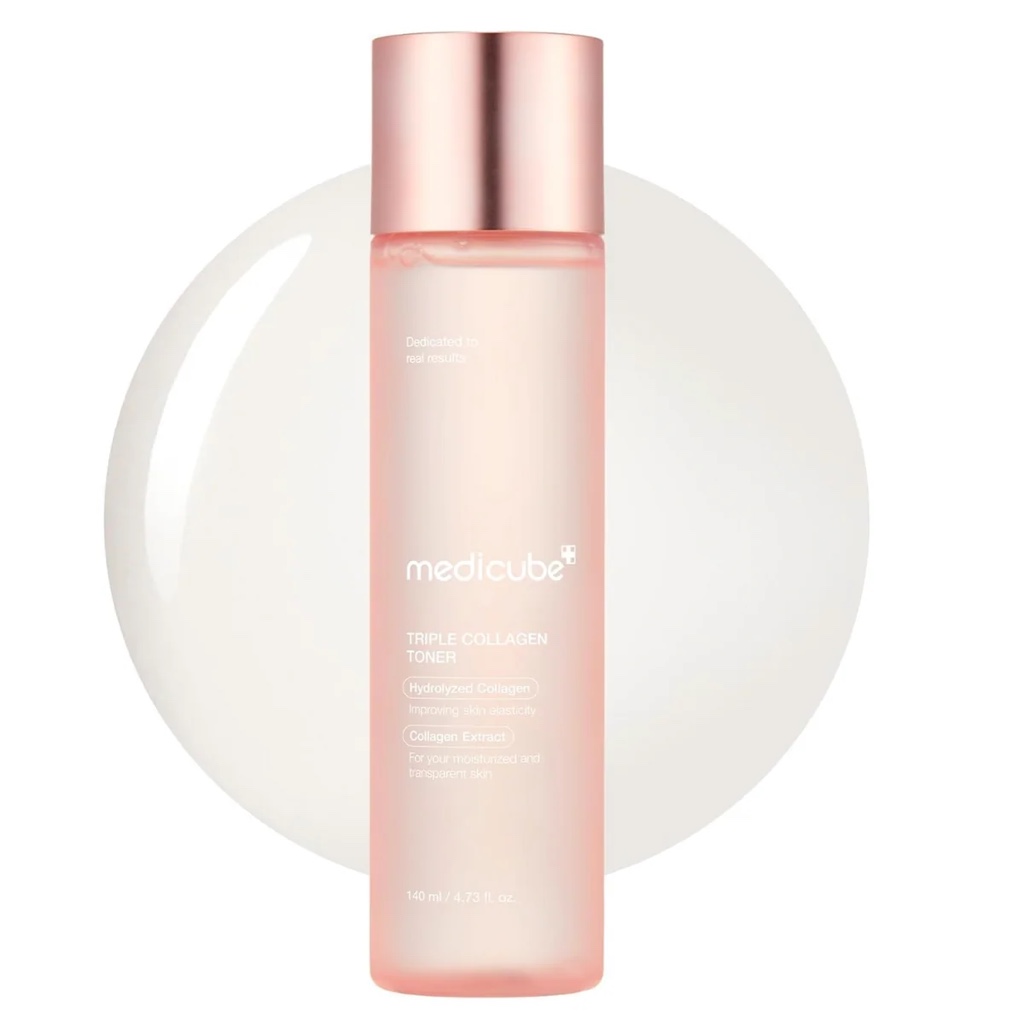 Medicube Triple Collagen toner rosa