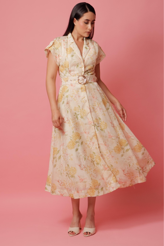 Vestido vestido floral midi