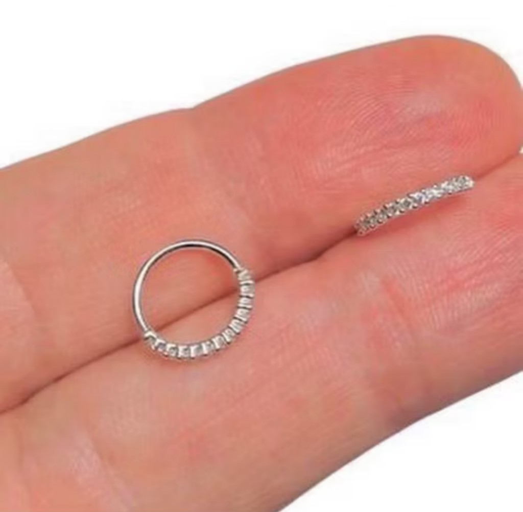 Piercing 8mm Prata
