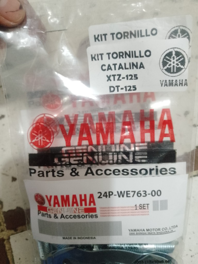 kit tornillo catalina XTZ-125 DT-125