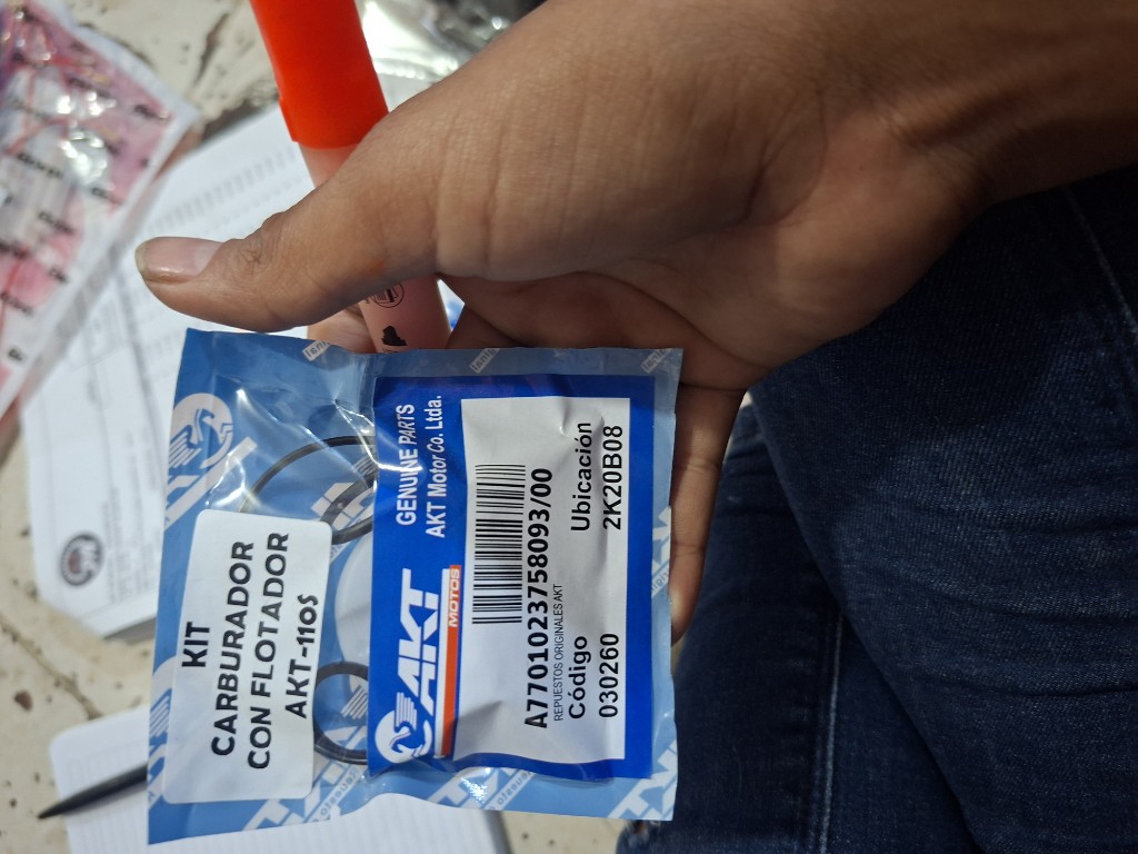 KIT CARBURADOR DE AKT 110
