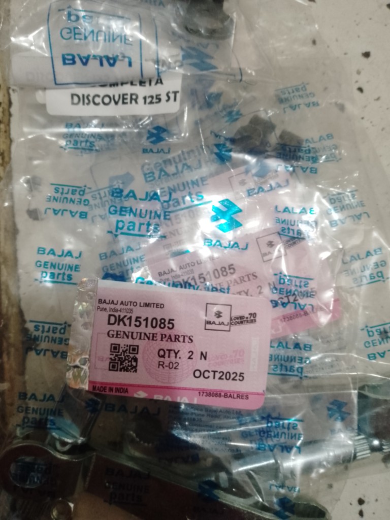 LEVA DE FRENO TRASERO completo Discovery 125 ST