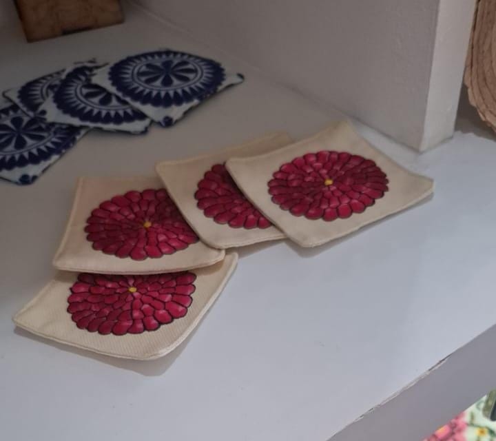 Porta vasos bordados San Juan de Dios