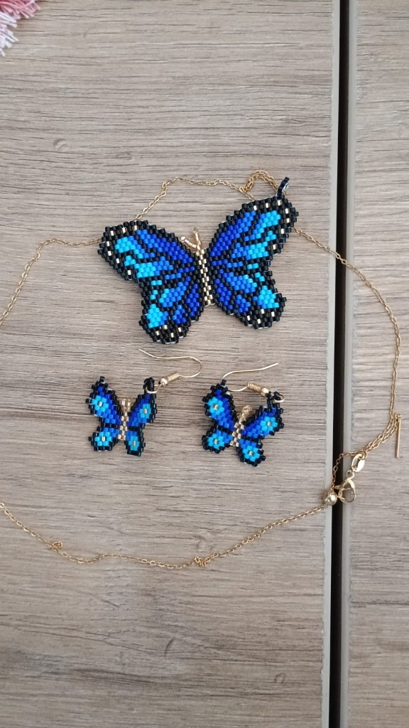 Set mariposa chaquira