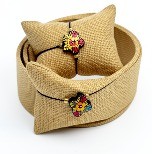 Pulsera corazón de madera