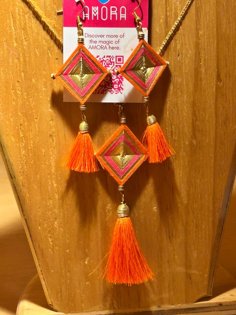 Set de collar ojo de Dios