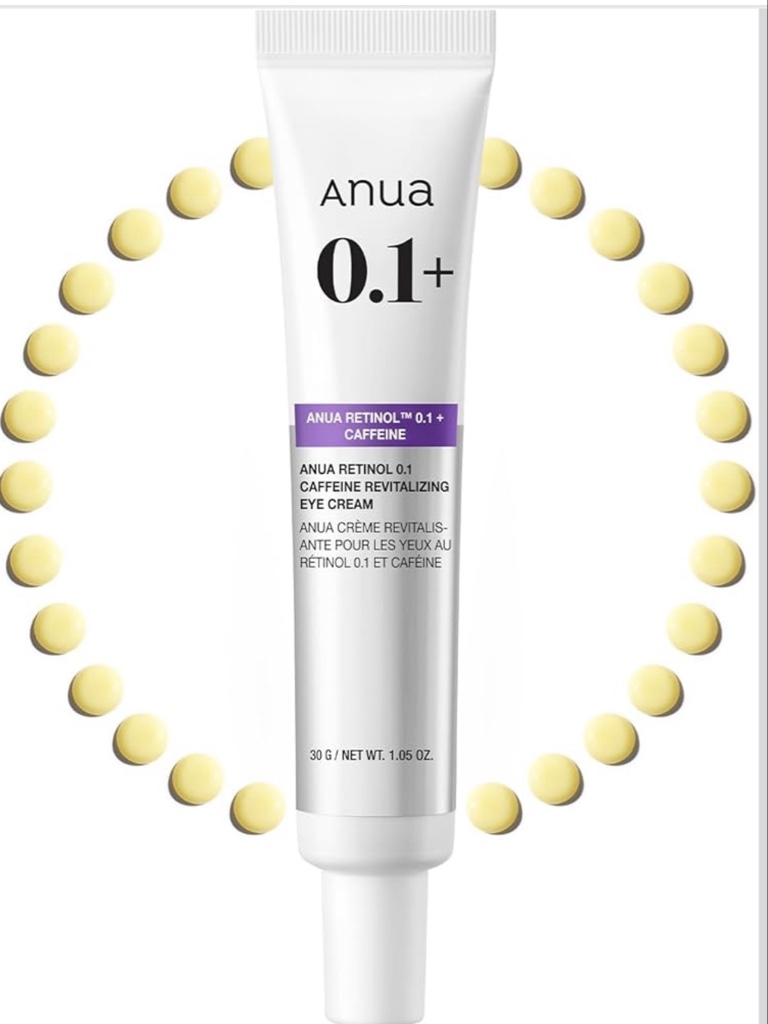 Anua 0.1+ Retinol Caffeine Contorno de ojos