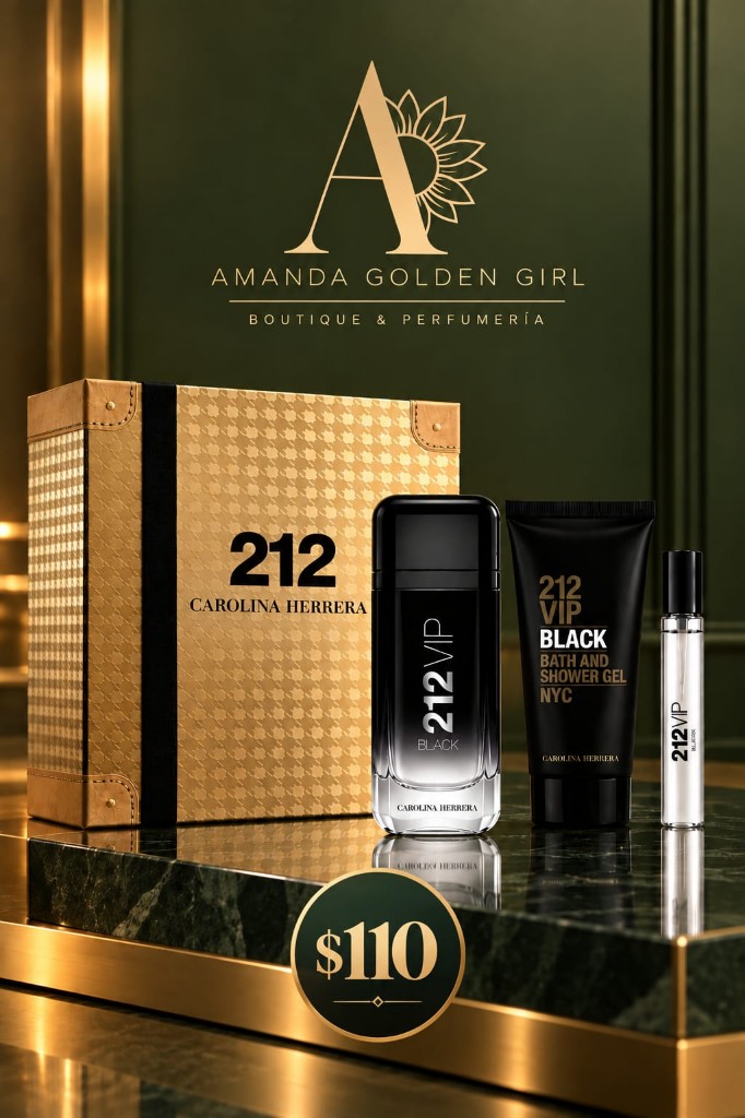 Carolina Herrera 212 VIP Black Set para Hombre