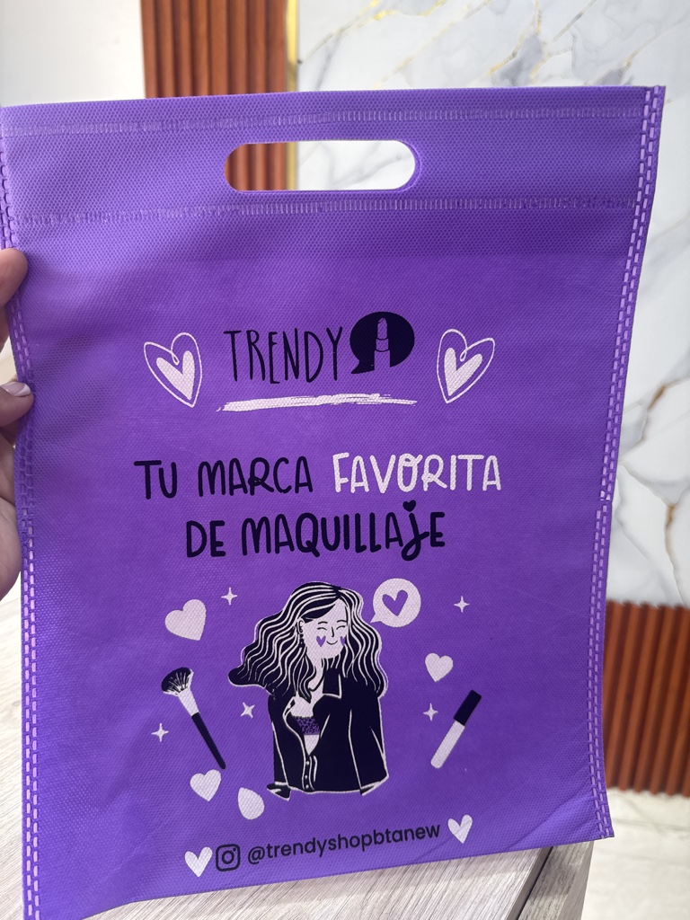 Bolsa papel morada pequena Trendy