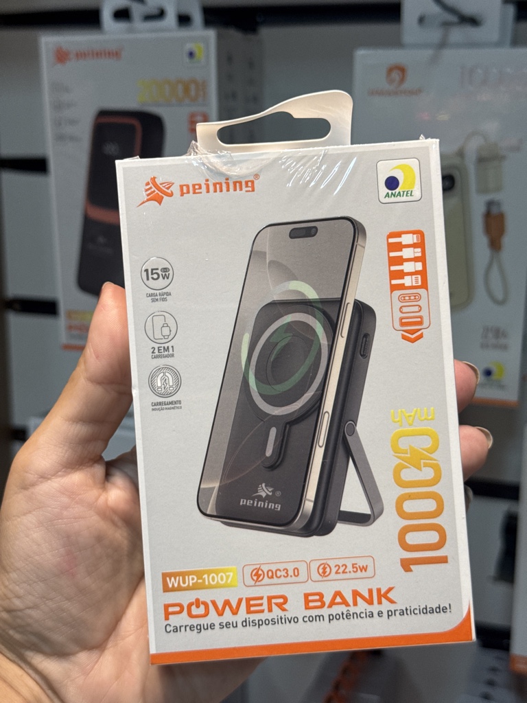 POWERBANK INDUÇÃO - CARREGADOR PORTATIL