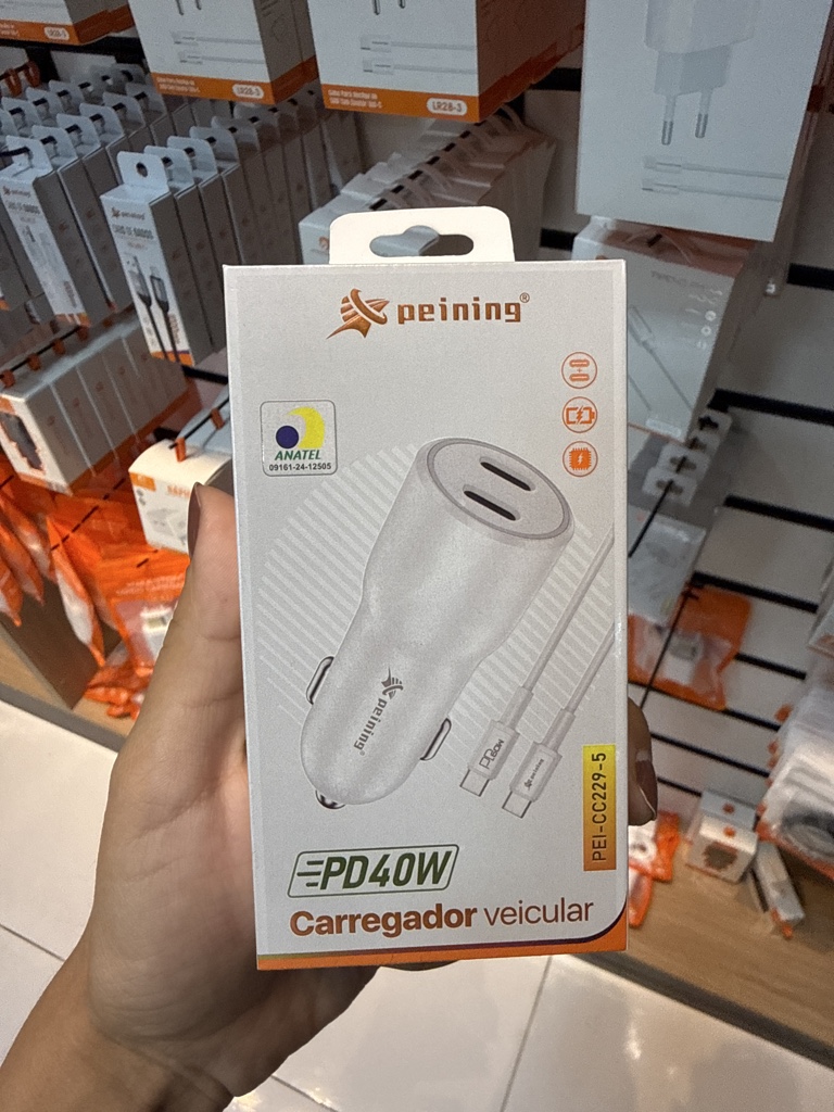 CARREGADOR VEICULAR40W PEINING