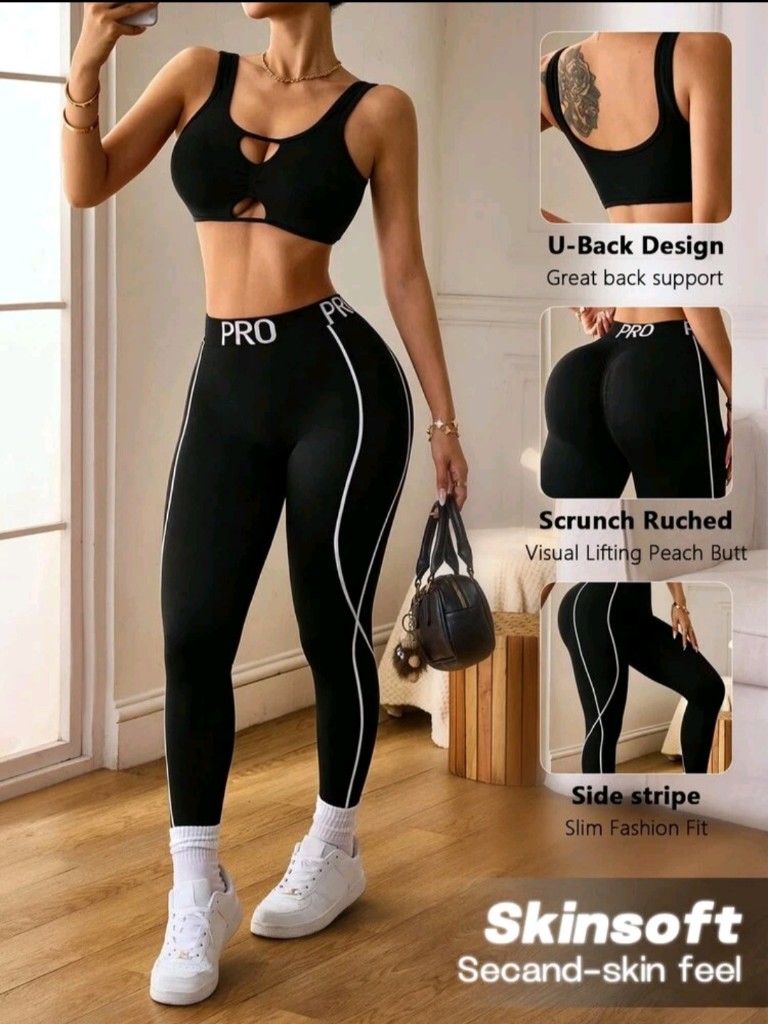 Leggings negros deportivos S