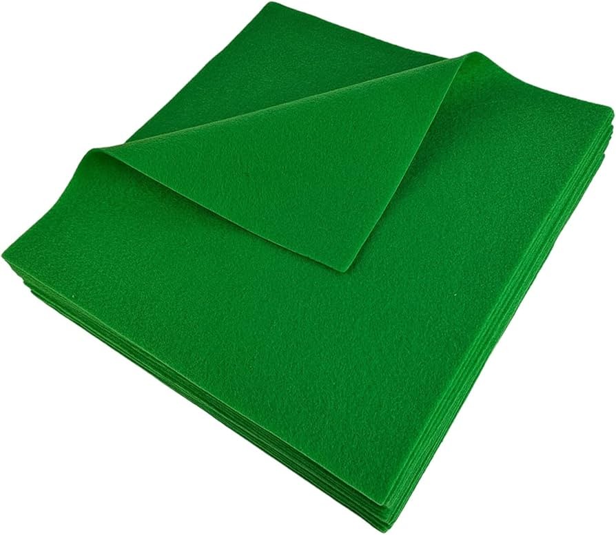Hojas fieltro verde