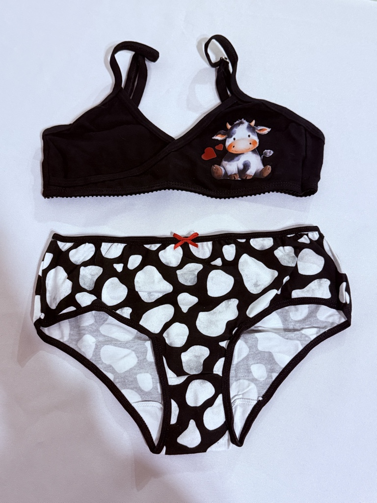 Conjunto niña frashe vaquita