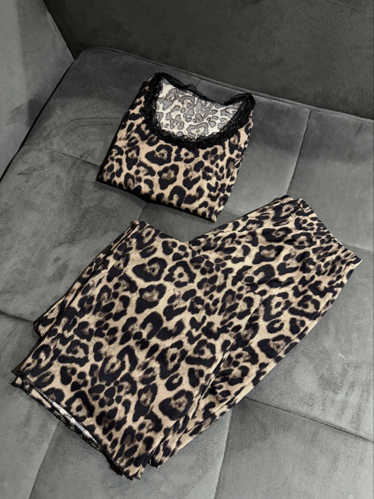 Pijama print largo