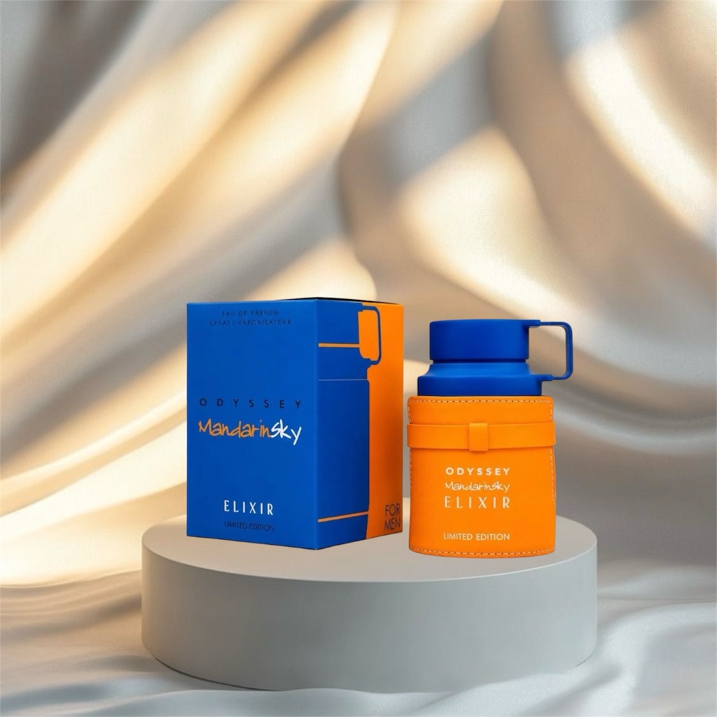 Mandarinsky Odyssey Elixir azul y naranja
