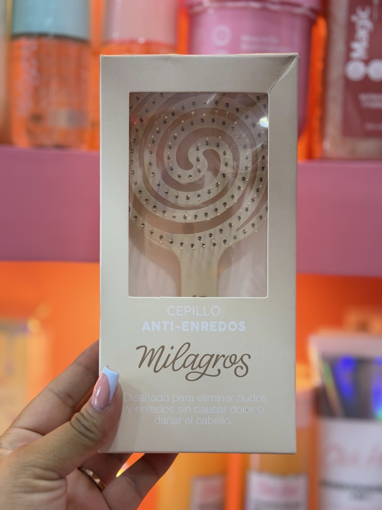 Milagros cepillo anti-enredos cafe