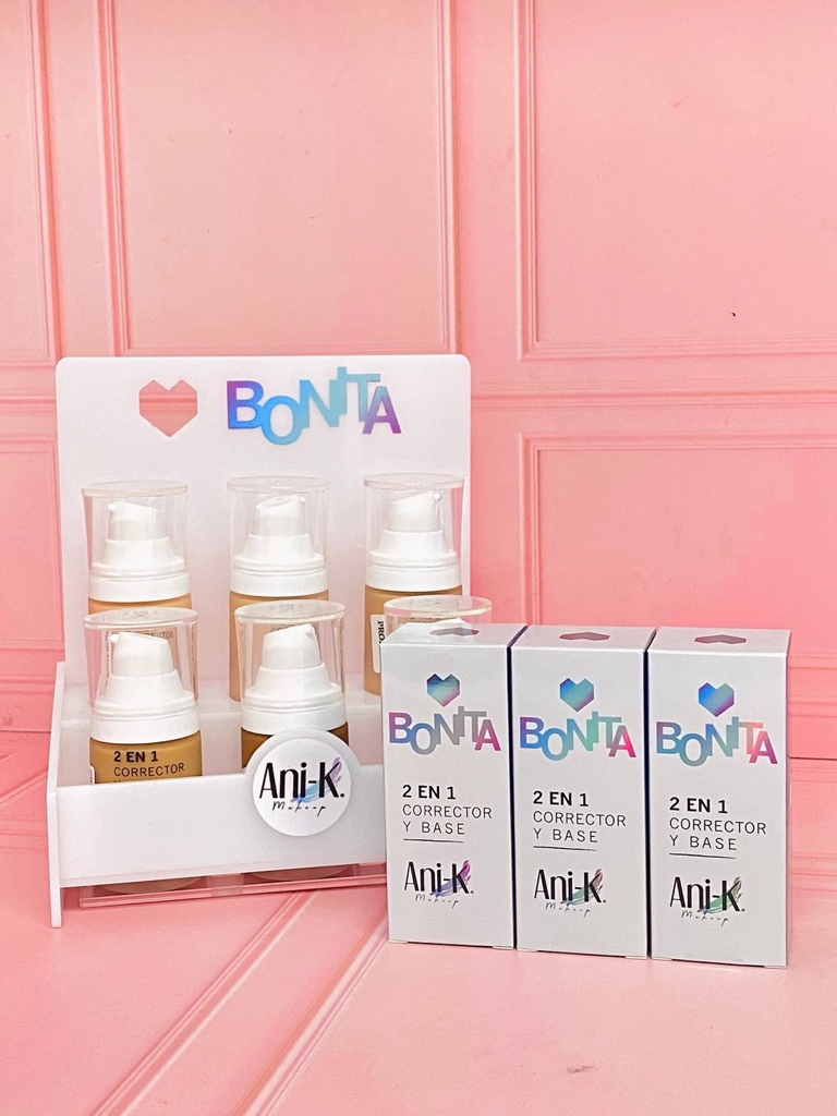 Ani-K Base Corrector 2 en 1 tono 00