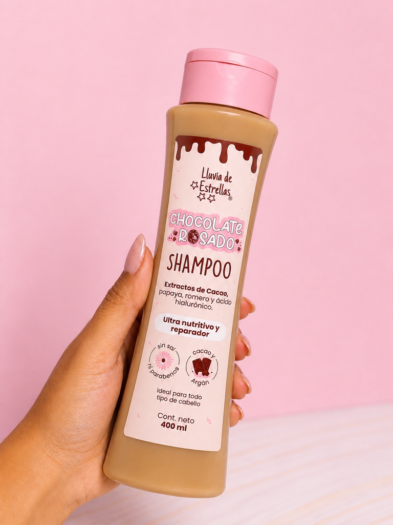 Lluvia de Estrellas Chocolate Rosado Shampoo 400ml