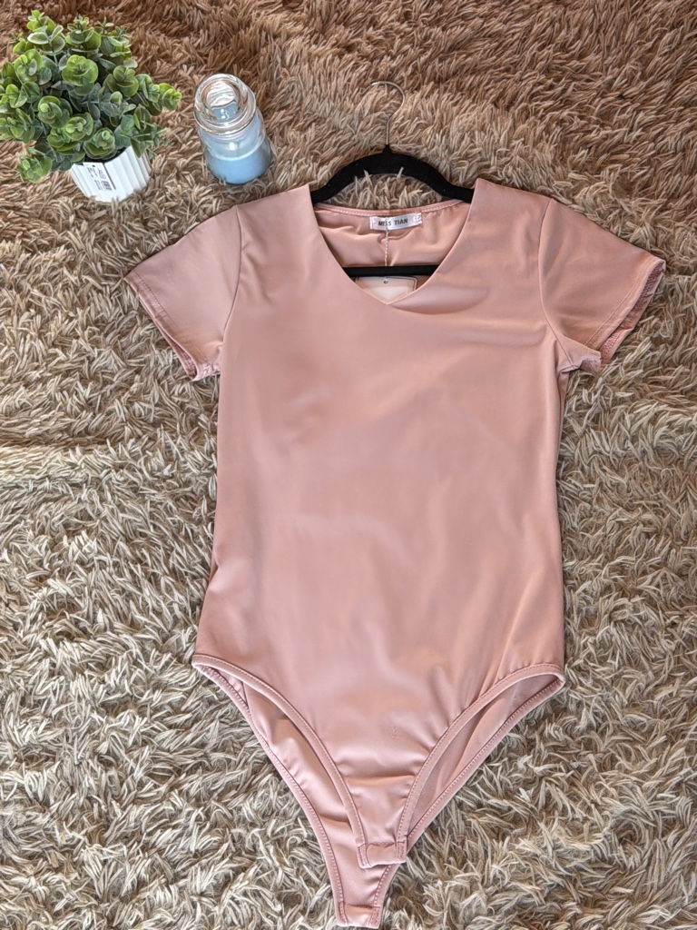 Body rosado manga cortas/m