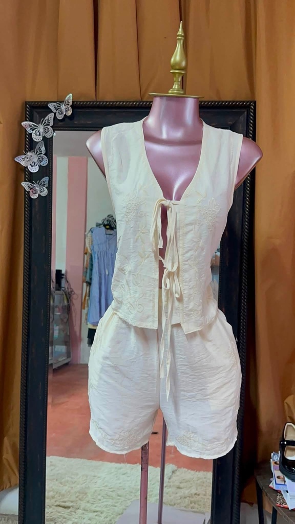 Set beige corto