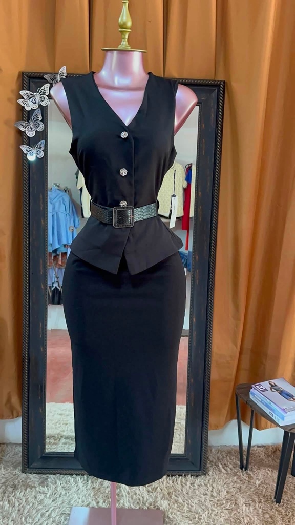 Vestido negro elegante