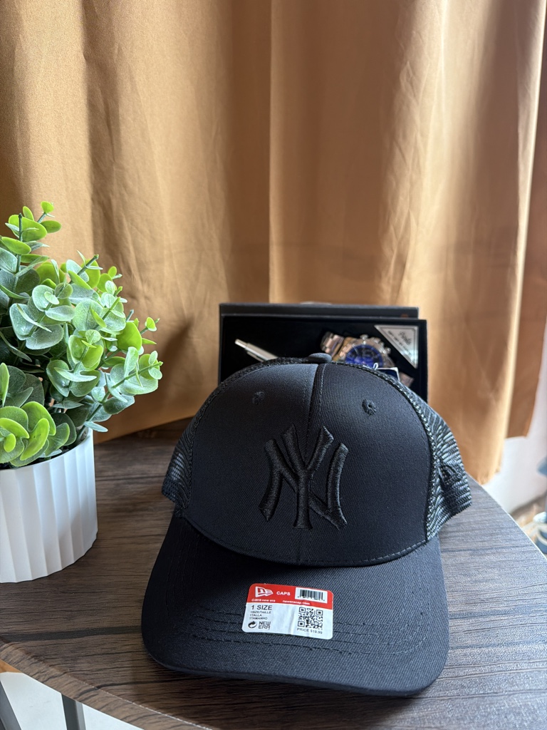 New Era gorra negra NY béisbol