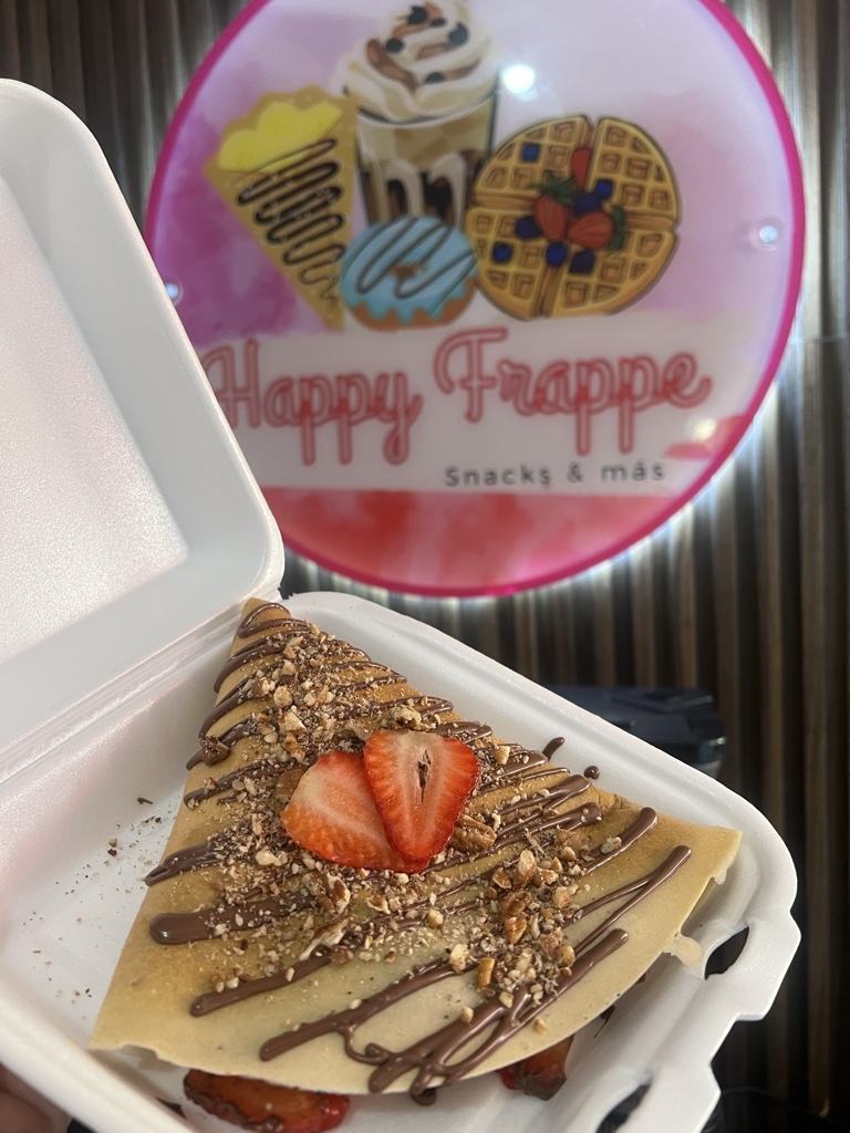 Crepa de Nutella,fresa y nuez