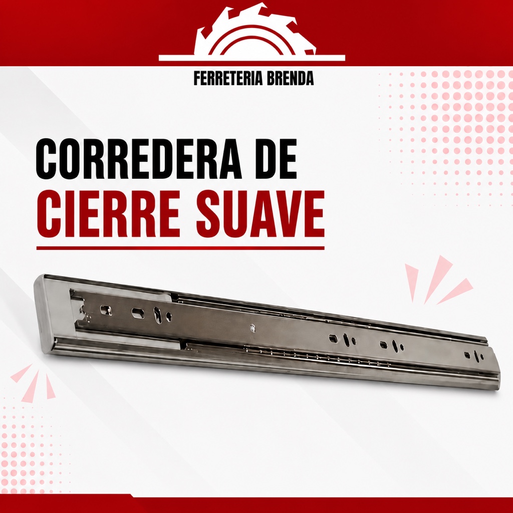 50 cm Corredera cierre suave