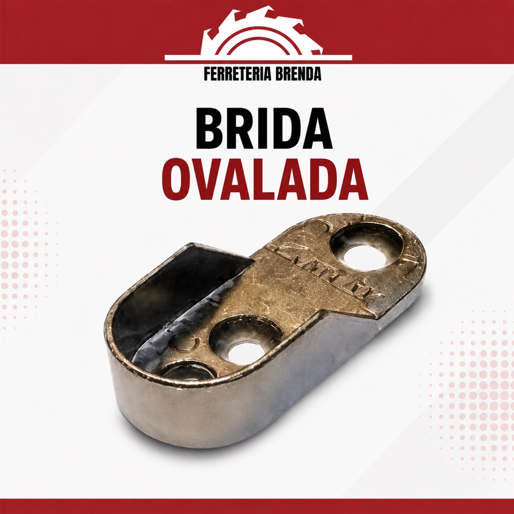 Brida para tubo ovalado