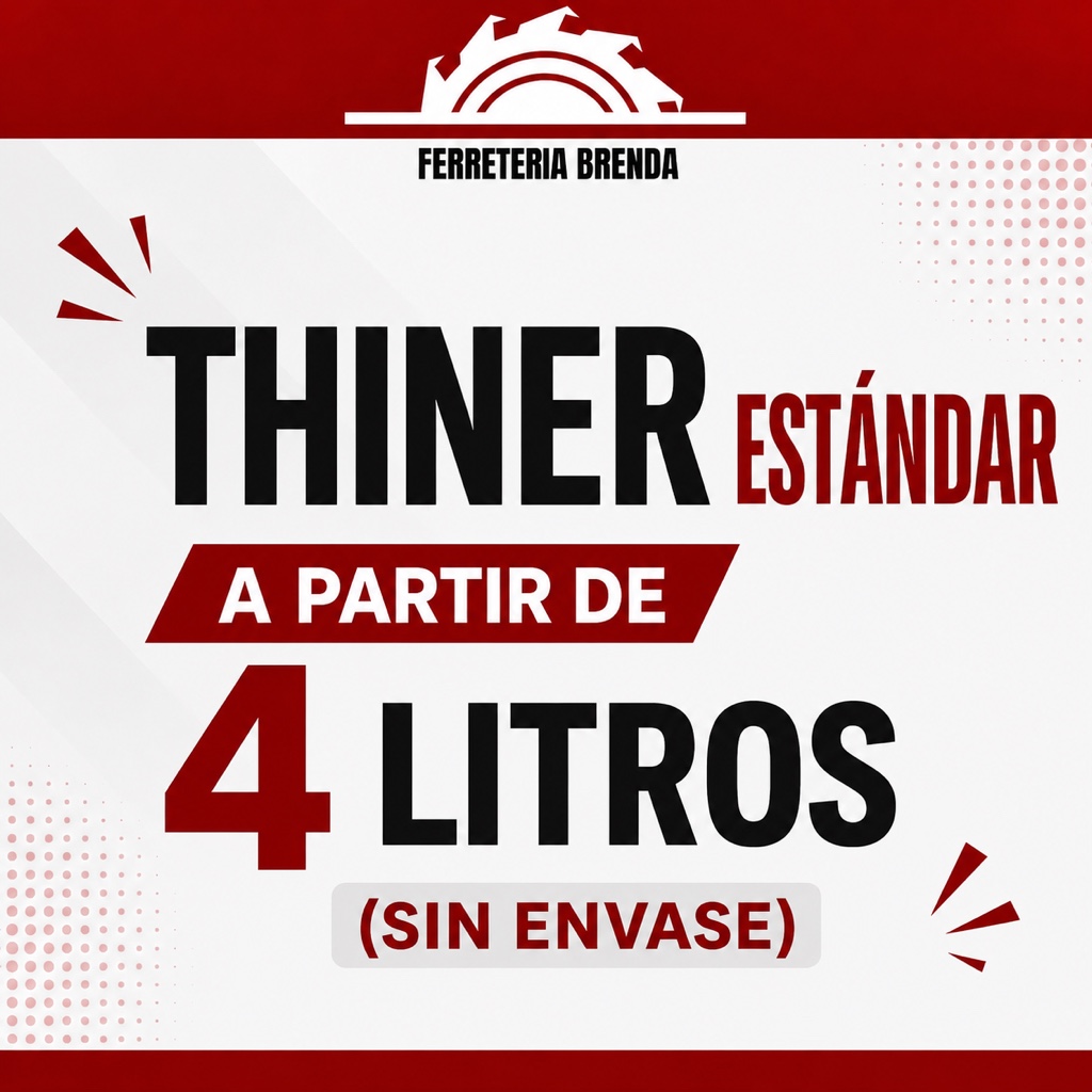 Thiner estándar (precio a partir de 4 litros)