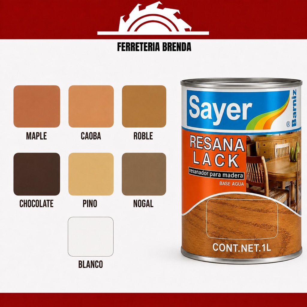 Resanador Resana Lack 1L varios tonos