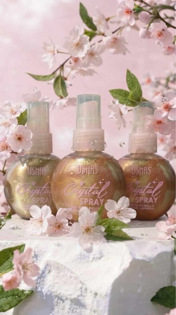 Ushas Crystal Spray brillo