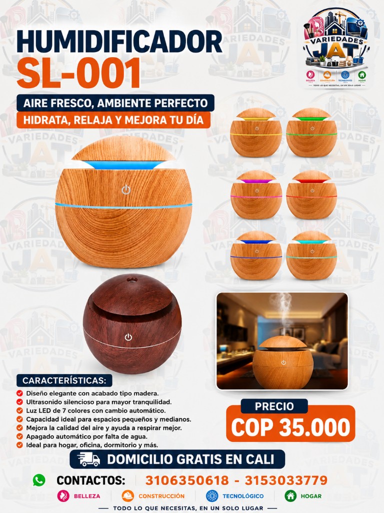 Humidificador madera SL-001