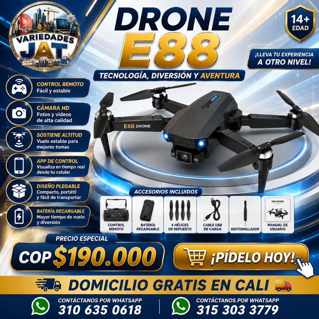 Drone E88 negro