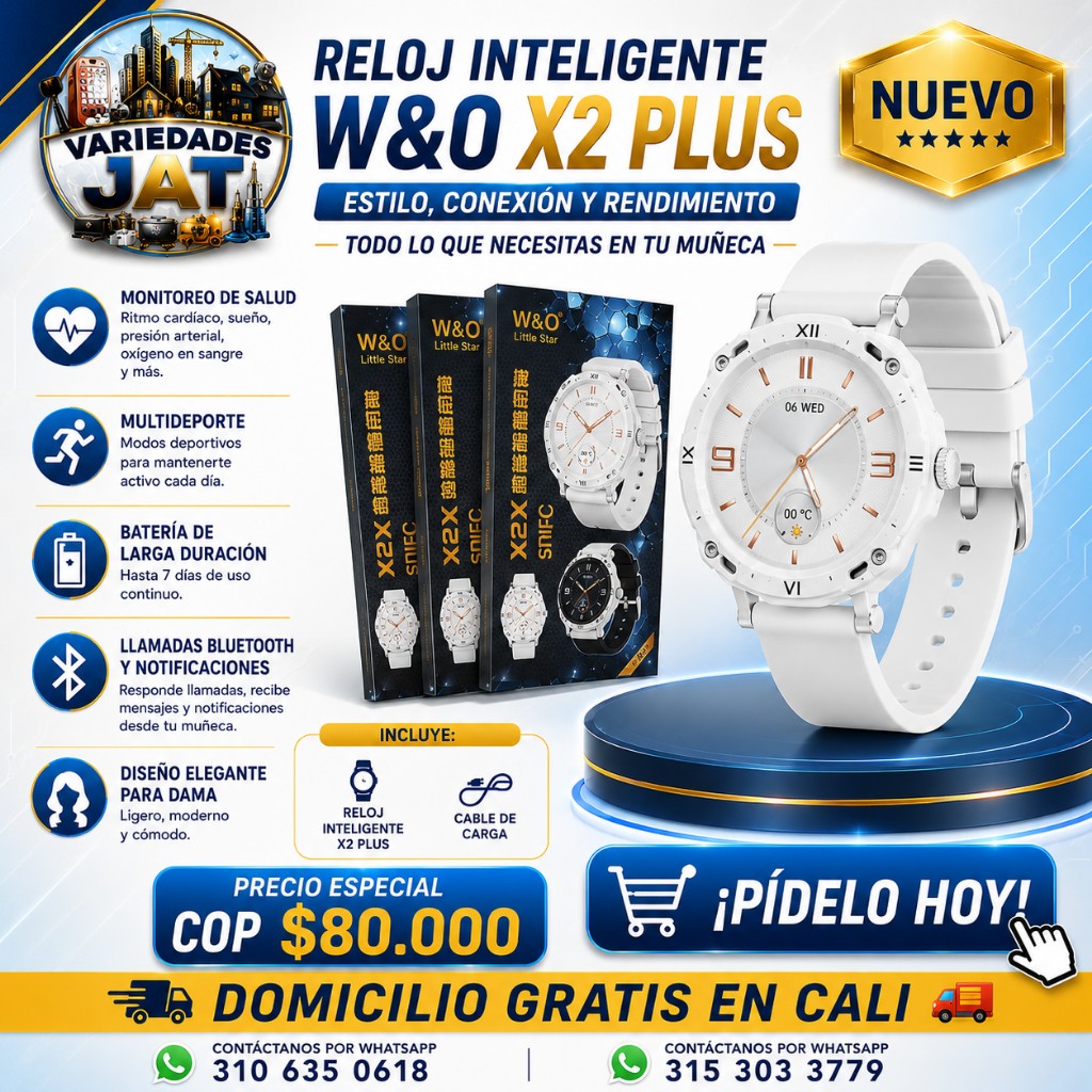 W&O X2 Plus blanco y negro