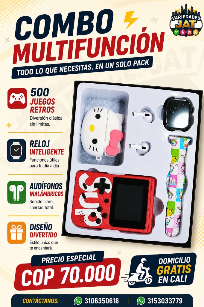 Combo multifuncion para niño y niña