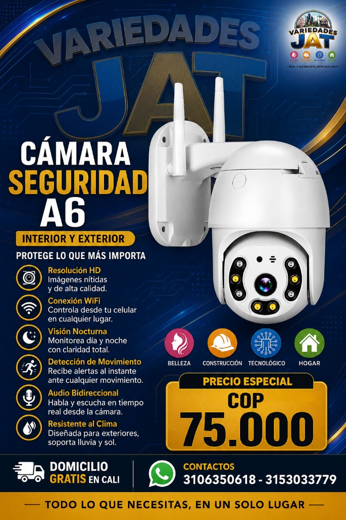Camara seguridad A6 blanca