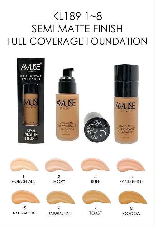 Base Líquida Amuse (Luminosa o Semi Mate): Destaca por su textura fluida y ligera. Hidrata la piel, unifica el tono sin dejar sensación pesada y brinda un efecto de piel radiante, fresca y natural.